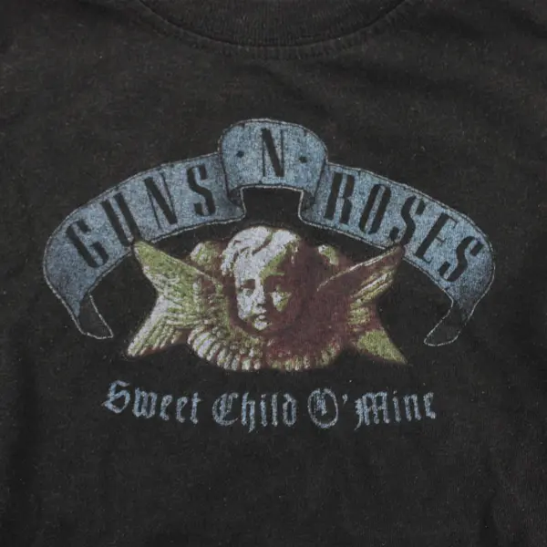 Guns N Roses Sweet Child O' Mine Black Crew Neck T-Shirt Toddler Size 2T