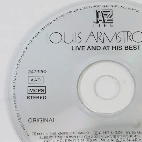 Louis Armstrong Live and at His Best Music CD Album  Recorded 1962