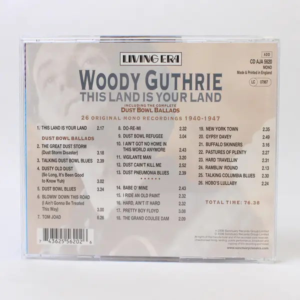 Woody Guthrie This Land Is Your Land Complete Dust Bowl Ballads 2006 CD