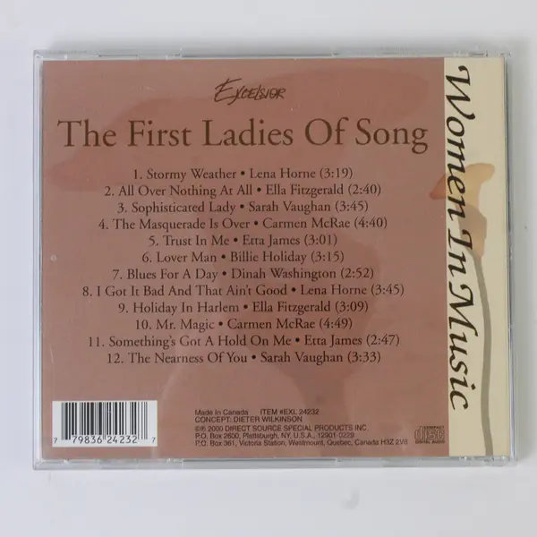 The First Ladies of Song Women in Music Various Artists CD 