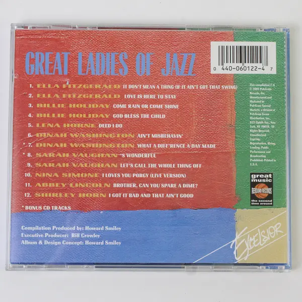 Great Ladies Of Jazz Various Artists CD Rebound Records 1995 Excelsior