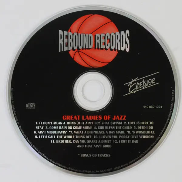 Great Ladies Of Jazz Various Artists CD Rebound Records 1995 Excelsior