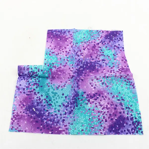 Mixed Lot of 11 Purple Multicolor Fabric Scraps DIY Quilting Crafting