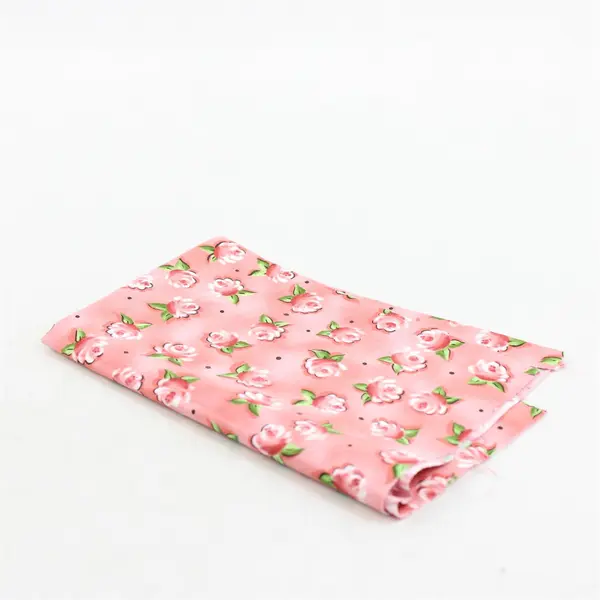 Mixed Lot of 10 Pink Multicolor Fabric Scraps DIY Quilting Crafting