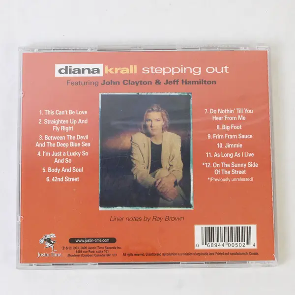 Diana Krall Stepping Out Contemporary Jazz CD Reissue 2000