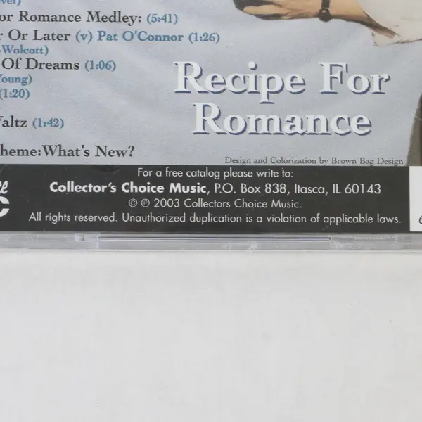 New Sealed Billy Butterfield and his Orchestra Recipe for Romance CD 2003 