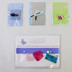  Lot of 4 Burgoyne 3D Art Fine Greeting Cards UNUSED