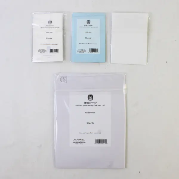  Lot of 4 Burgoyne 3D Art Fine Greeting Cards UNUSED