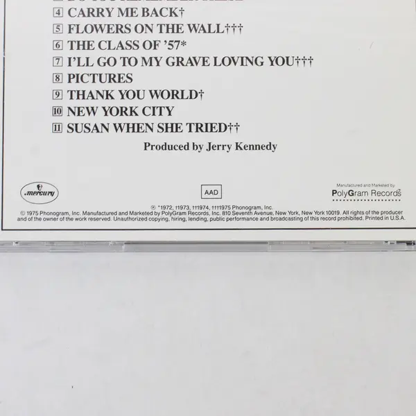 Best of the Statler Bros. CD PolyGram Records  Phonogram 1975 