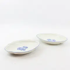 Set of 2 Pfaltzgraff Yorktowne Oval Stoneware Relish Dishes 8"