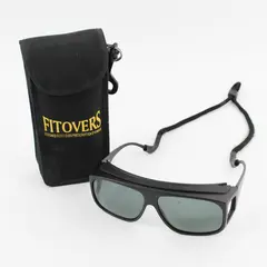 Fitovers Men's Black Sunglasses with Soft Case