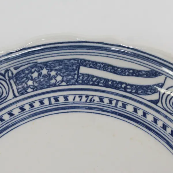 Syracuse China Liberty Blue White Dinner Plate Restaurant Ware  10 Inch 