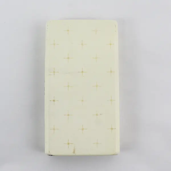 Krementz Atomic Star Jewelry Box Vintage Gift Cream Gold Accents Velvet Hinged 