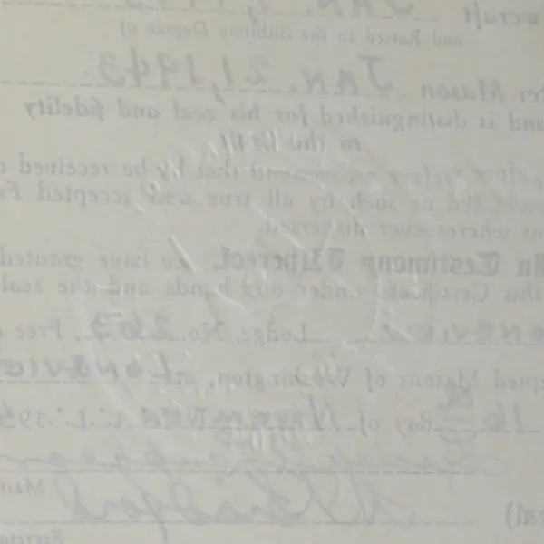 Washington Monitor and Freemason's Guide 1943 Used Robert Baumgartner 