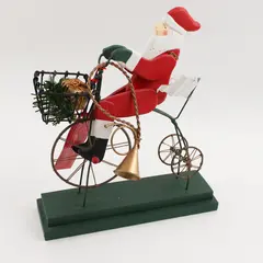 Department 56 Santa on Vintage Bicycle Figurine 10 in