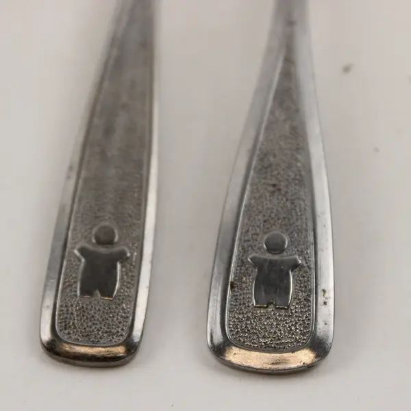 4 International Silver (Avon) 1980 The First Years SS Infant 2 Forks 2 Spns HTF