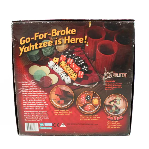 Yahtzee Texas Hold'em Board Game 2004 Edition, Complete #42641