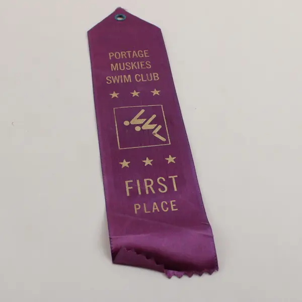 Lot Of 3 Vintage 1981 Portage Muskies Swim Club First Place Ribbons Michigan
