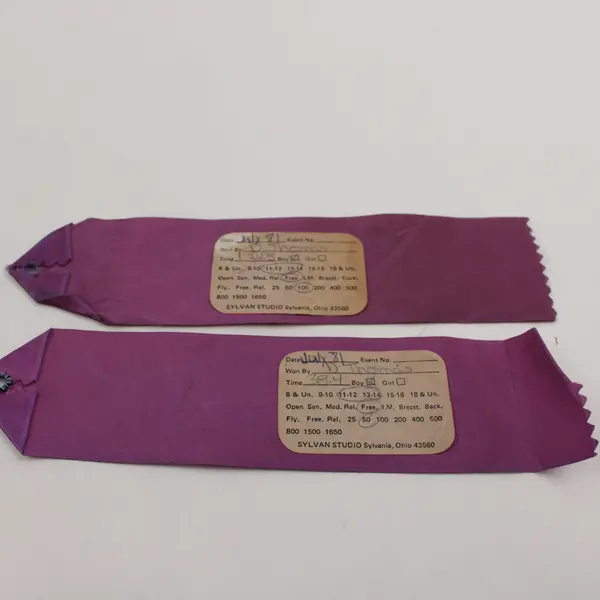 Lot Of 3 Vintage 1981 Portage Muskies Swim Club First Place Ribbons Michigan