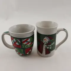 Lot of 2 Royal Norfolk Christmas Coffee Mugs