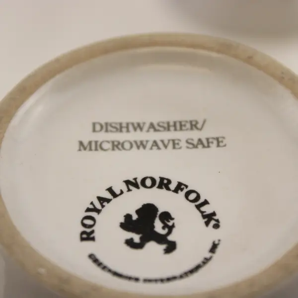 Lot of 2 Royal Norfolk Christmas Coffee Mugs