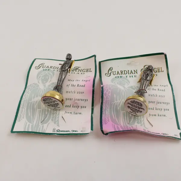 Assorted 6 Picture & Road Guardian Angel Charms & Figurines