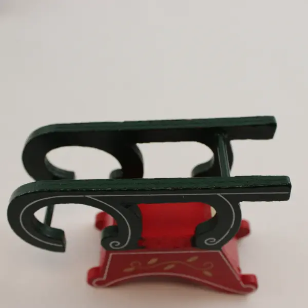 Lot of 3 Wooden Sleighs 6in Rustic Craft Supplies Holiday Decor