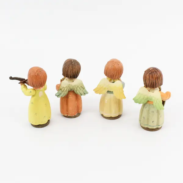 Set of 4 Anri Juan Ferrandiz  Musician Angel Figurines 3.5"