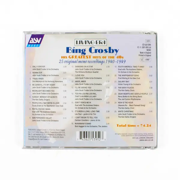 Only Forever Greatest Hits CD, Bing Crosby 2001  