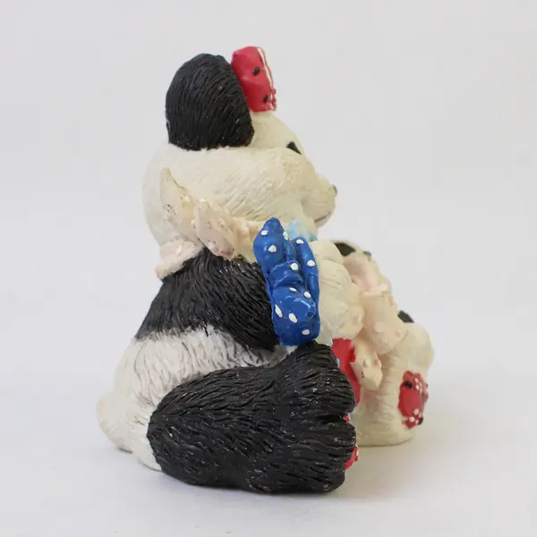 Vintage 1994 Enesco Bandannas Fur-Ever Tugging At My Heart Panda Figurine