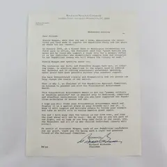 1982 Republican National Committee Donor Letter Richard Richards Signature 