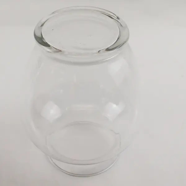 Unbranded Simple Round Clear Glass Bouquet Vase Home Decoration 7.5" Tall