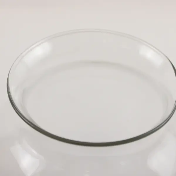 Unbranded Simple Round Clear Glass Bouquet Vase Home Decoration 7.5" Tall