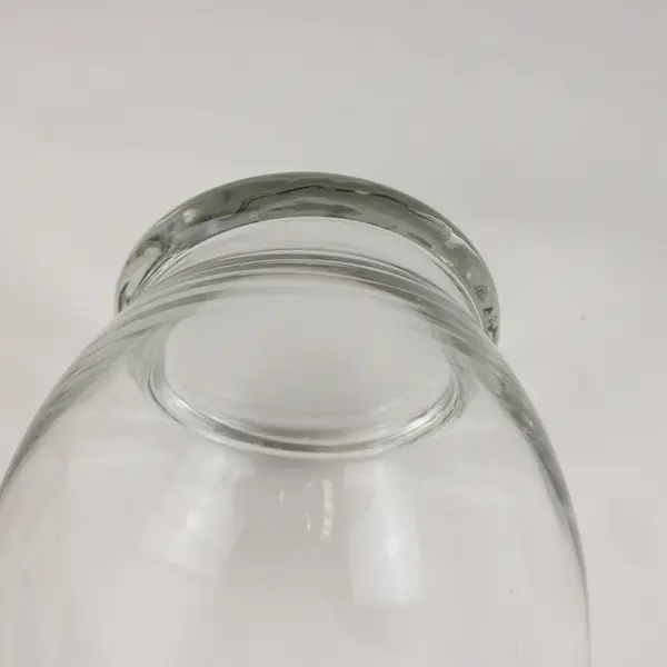 Unbranded Simple Tall Round Clear Glass Bouquet Vase Home Decoration 11" Tall