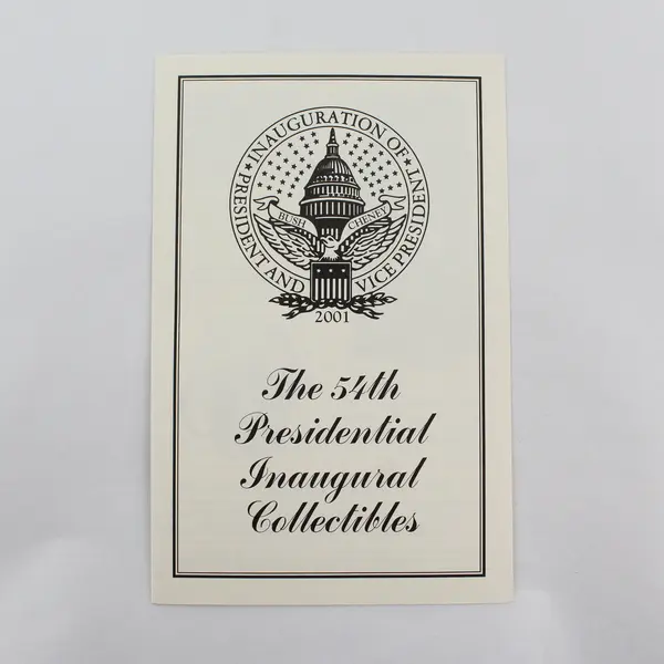 The 54th Presidential Inaugural Collectibles Brochure Bush Cheney 2001