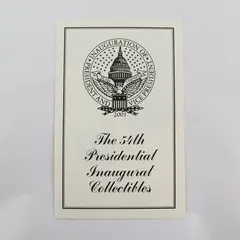 The 54th Presidential Inaugural Collectibles Brochure Bush Cheney 2001