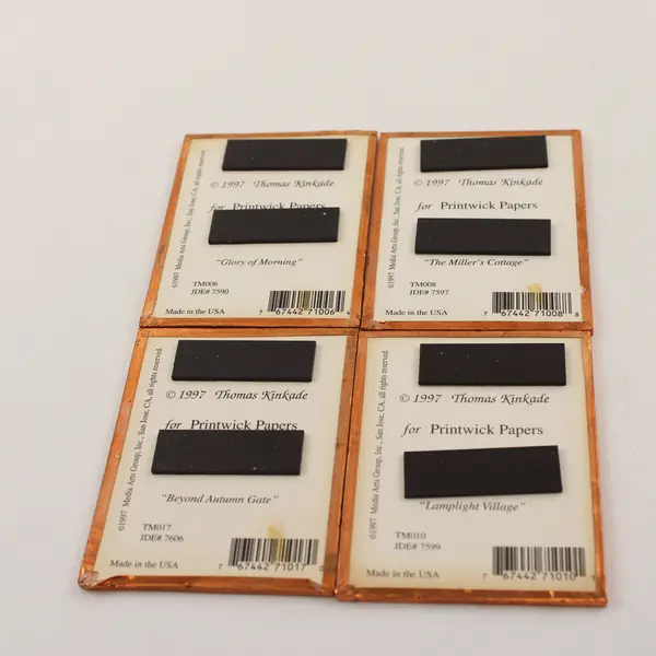 Lot of 4 Thomas Kinkade Refrigerator Magnets