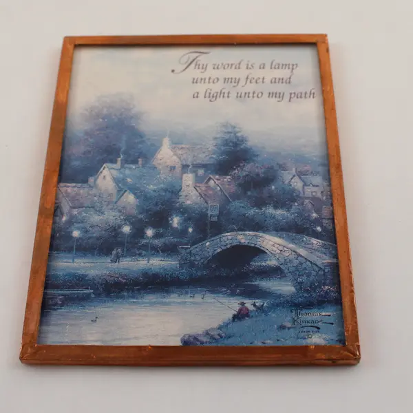 Lot of 4 Thomas Kinkade Refrigerator Magnets