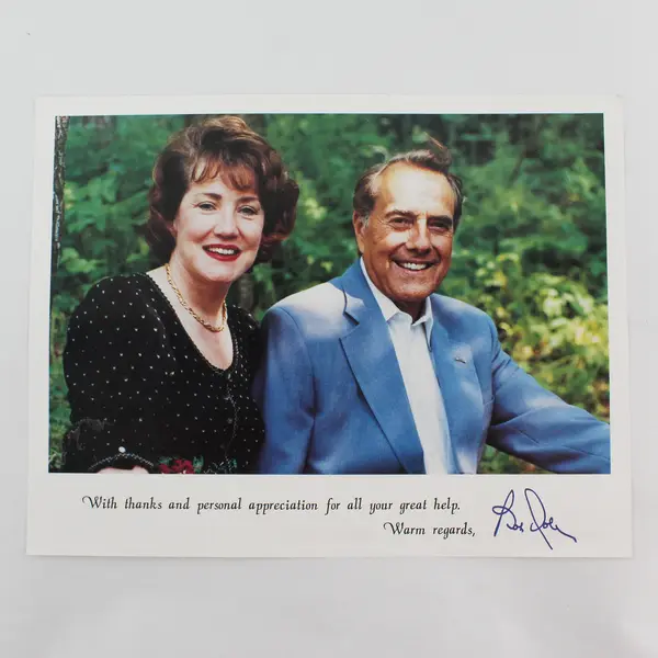 Vintage Bob and Elizabeth Dole Photo Supporter Thank You