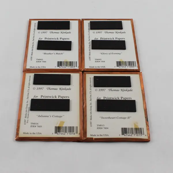 Lot of 4 Thomas Kinkade Art Refrigerator Magnets Collectible