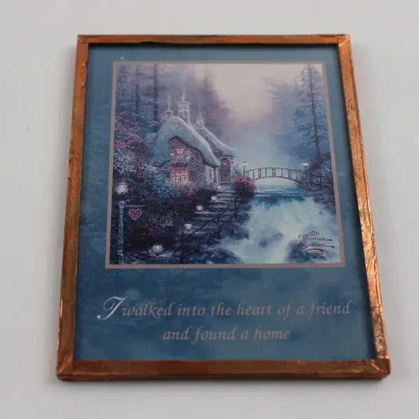 Lot of 4 Thomas Kinkade Art Refrigerator Magnets Collectible