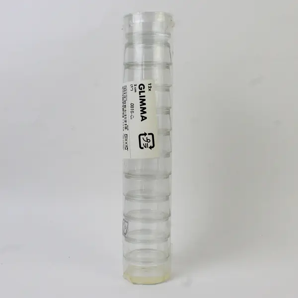 Lot Of 12 IKEA Matching Clear Glass Round Tea Light Glimma Candle Holders