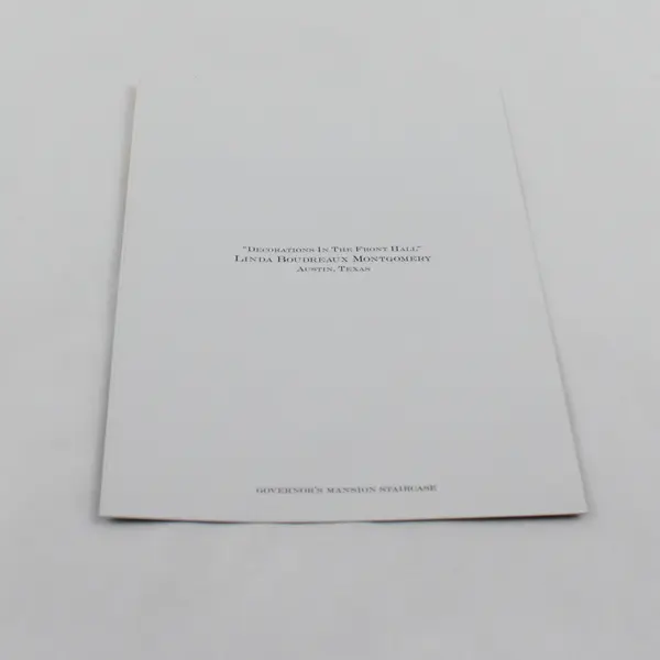 2000 Texas Governor George W. Bush Christmas Card