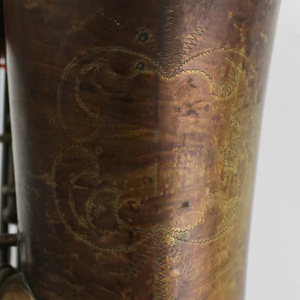 Antique Brass Saxophone Unknown Brand As Is For Decoration or Repair