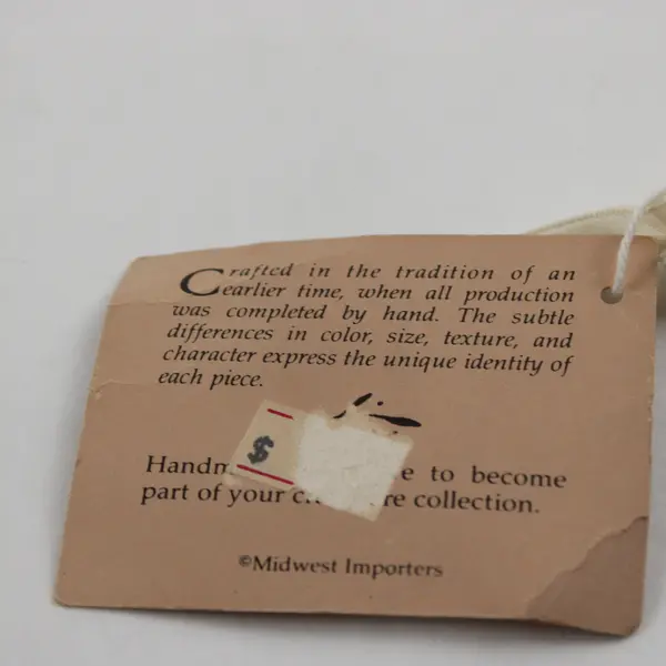 Vintage Delft Blue Santa Hand-Painted Christmas Ornament New