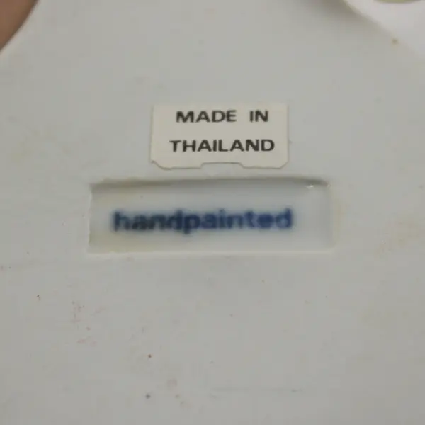 Vintage Delft Blue Santa Hand-Painted Christmas Ornament New