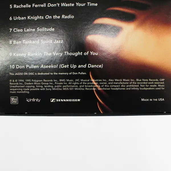 JAZZIZ ON-DISC July 1995 Promo Magazine Exclusive Jazz CD 