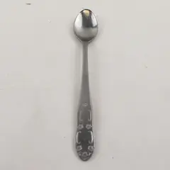 Infant Sanitoy Stainless Steel Feeding Spoon 5.75" Long Engraved Rare Item