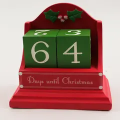 Dennis East Mistletoe Countdown Blocks - Days Until Christmas - New 83571