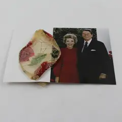 Ronald Reagan Presidential Foundation Christmas Card With Ribbon 